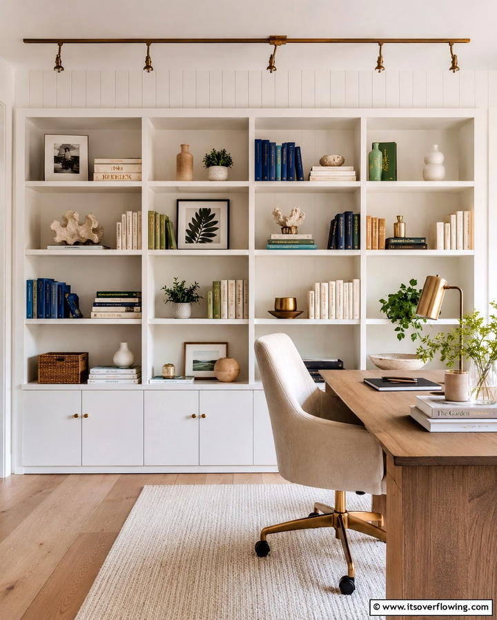 Style the Shelves with Books and Decor - 25 Housewarming Decoration Ideas to Welcome New Neighbors