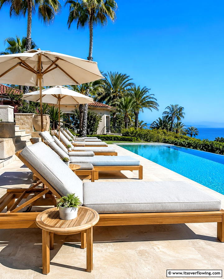 Stylish Chaise Lounges - 25 Pool Furniture Ideas for a Relaxing Outdoor Oasis