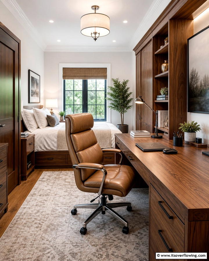 Stylish Desk Chair with Dual Comfort - 25 Office Guest Room Ideas for a Functional and Stylish Space