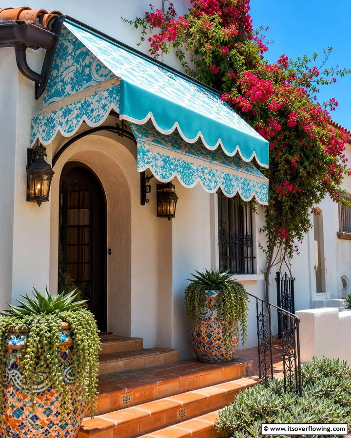 Stylish Fabric Awnings - 20 Front Porch Awning Ideas to Enhance Your Home