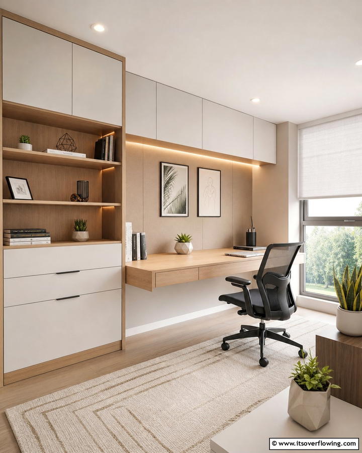 Stylish Home Office - 30 Garage Makeover Ideas to Transform Your Space