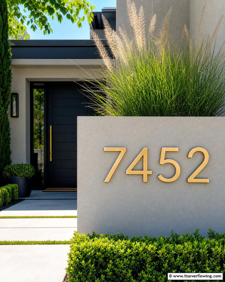 Stylish House Numbers - 21 Curb Appeal Ideas to Boost Your Home’s Exterior