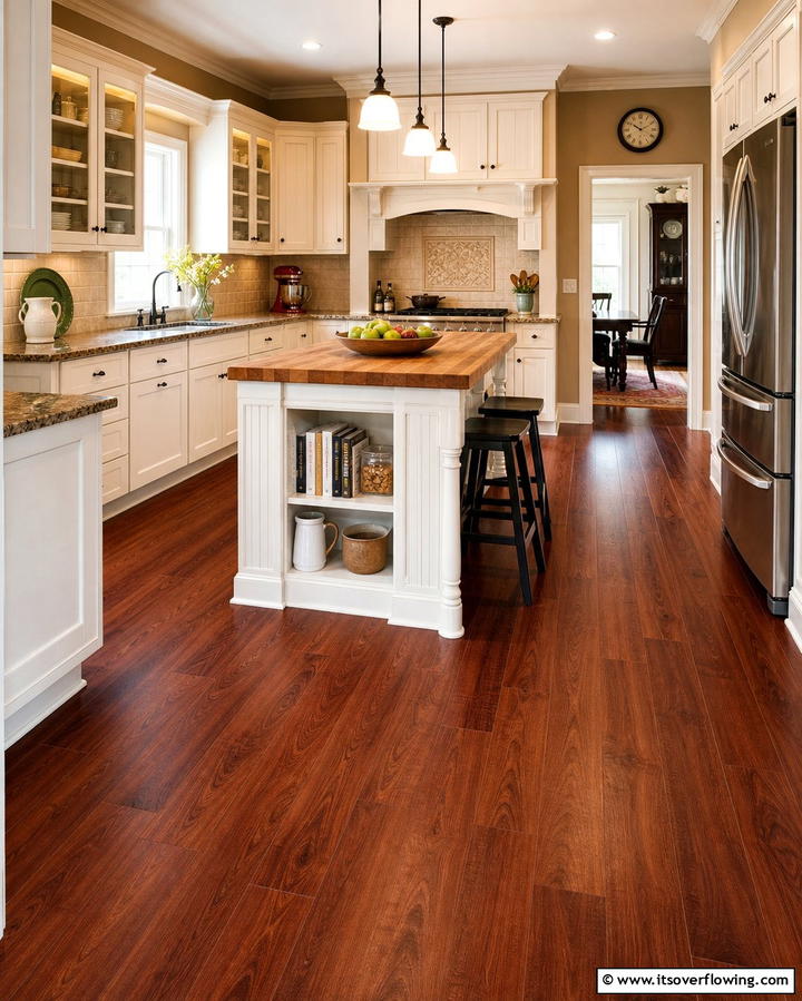 Stylish Laminate Flooring - 25 Kitchen Flooring Ideas for Durability and Style