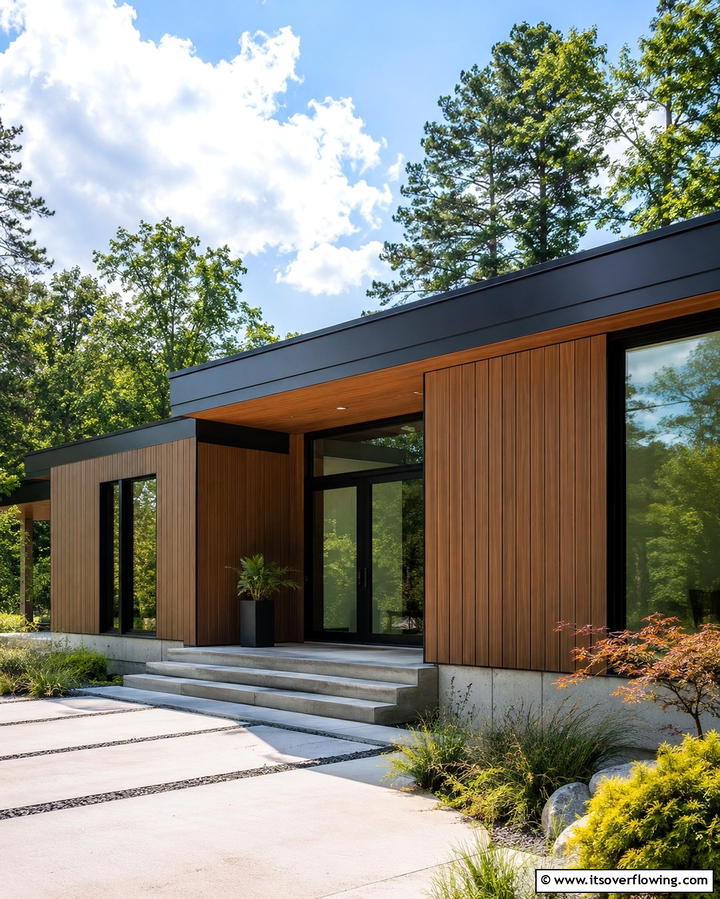 Subdued Pecan Sophistication - 30 Brown Exterior House Color Ideas for Warm Curb Appeal