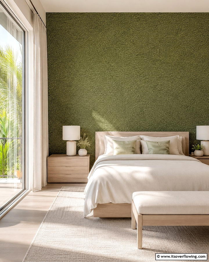 Subtle Earthy Turf Texture - 30 Artificial Grass Wall Design Ideas for Urban Oasis