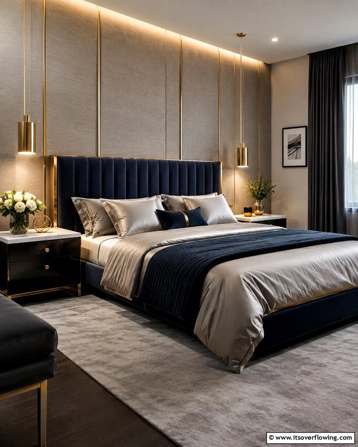 Subtle Luxury Touches - 30 Bachelor Room Ideas for Modern Masculine Spaces