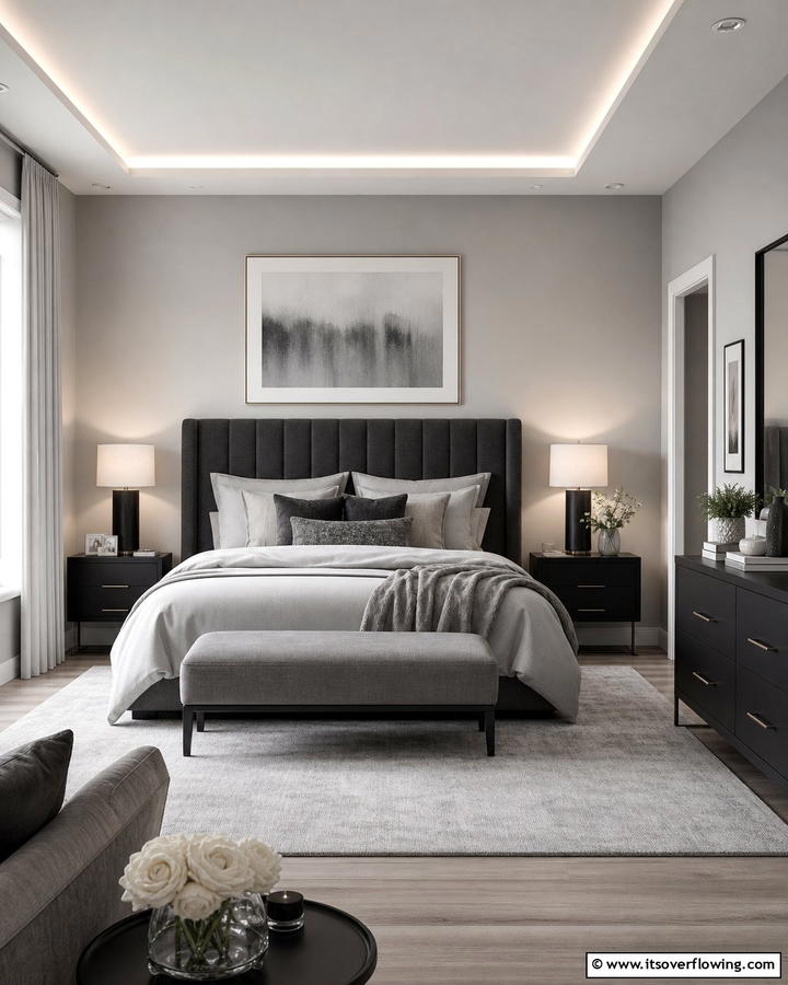 Subtle Monochrome Style - 21 Inspiring Bedroom Decor Ideas for a Cozy Retreat
