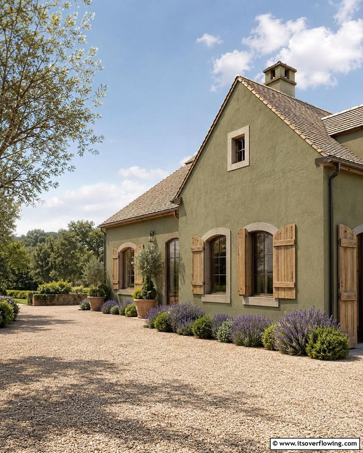 Subtle Moss Green Harmony - 30 Green Exterior Paint Colors for Curb Appeal