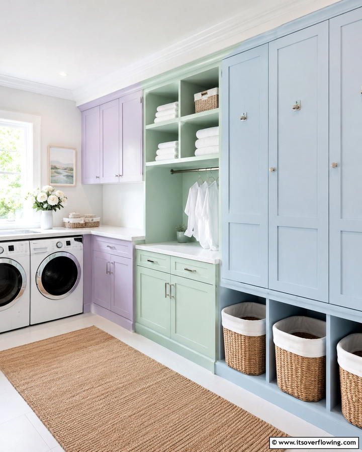 Subtle Pastel Arrangements - 30 Locker Decor Ideas- Organize with Style at Home