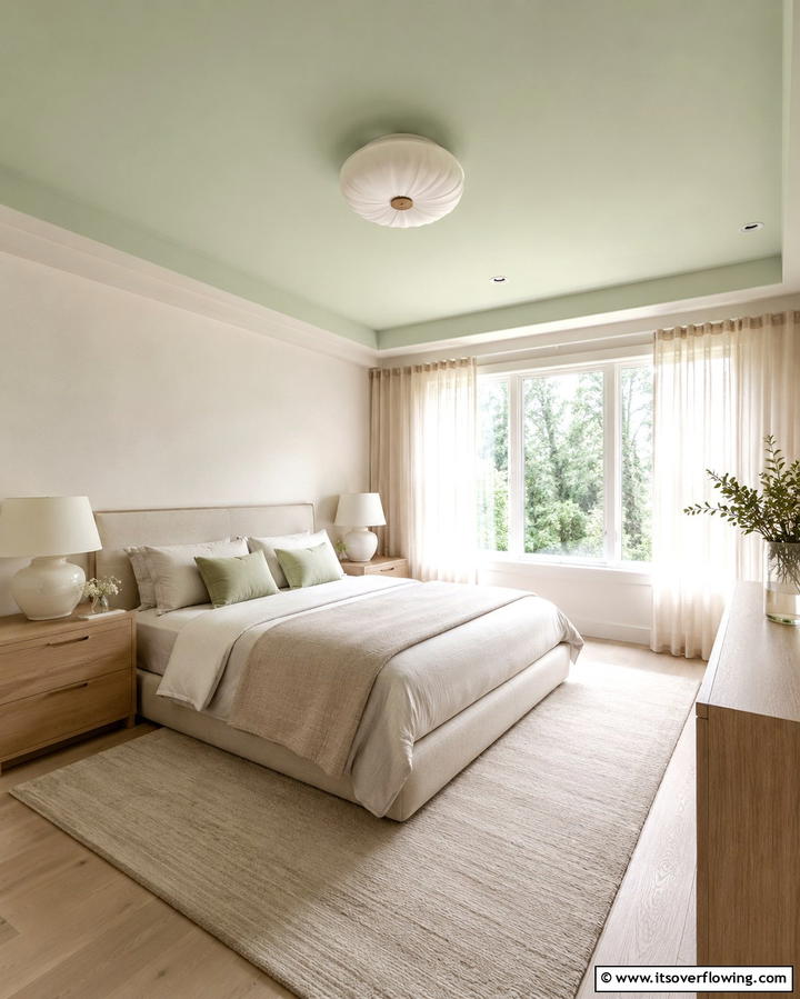 Subtle Pastel Ceiling - 30 Creative Ceiling Paint Ideas to Transform Any Room’s Ambiance