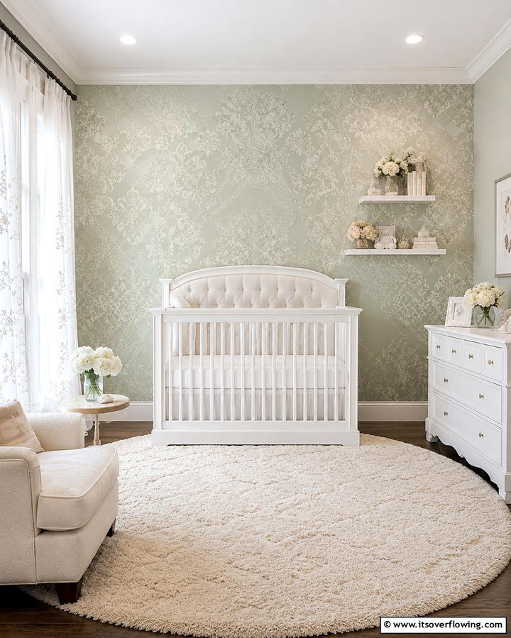 Subtle Pattern Overlays - 30 Nursery Accent Wall Ideas for a Charming Baby Room