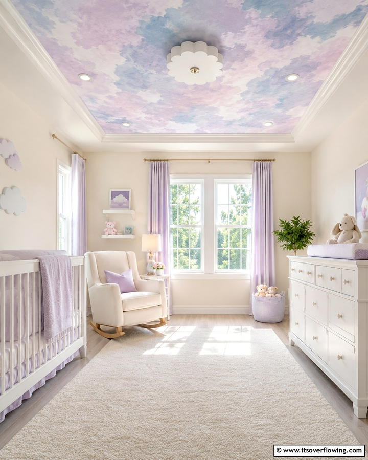 Subtle Soft Pastels - 30 Accent Ceiling Ideas to Elevate Your Space