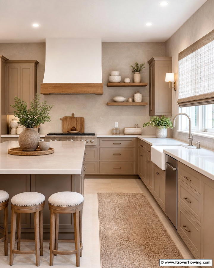 Subtle Taupe Elegance - 21 Kitchen Color Ideas to Refresh Your Cooking Space