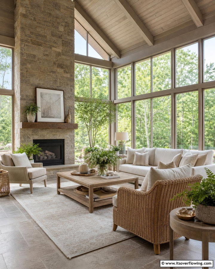 Subtle Taupe Elegance - 20 Sunroom Color Ideas to Brighten Your Space