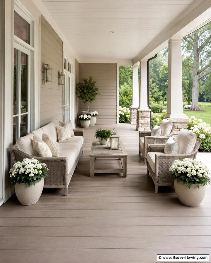 Subtle Taupe for Understated Grace - 30 Porch Paint Color Ideas for Inviting Entryways