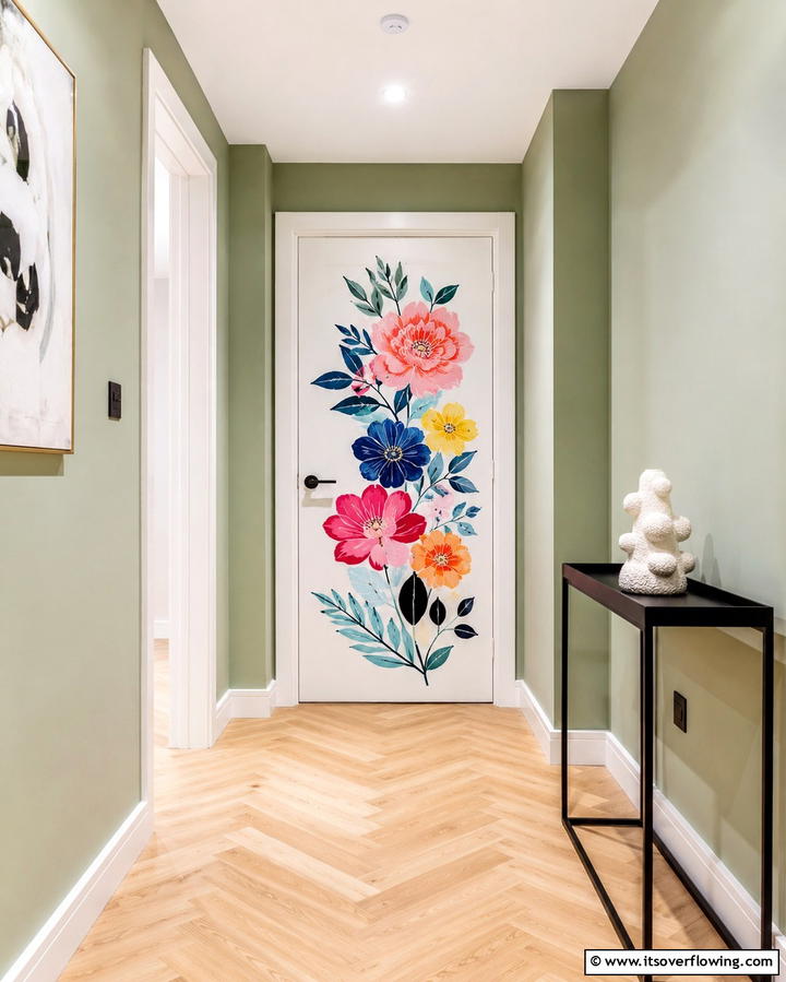 Subtle Wallpaper Accents - 30 Hallway Decor Ideas to Maximize Narrow Spaces