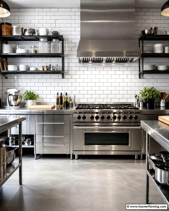 Subway Tile Backsplash for Timeless Appeal - 25 Industrial Kitchen Ideas for a Modern Look