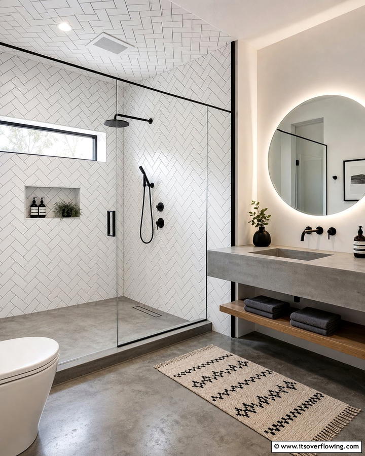 Subway Tile Shower WallsExact - 25 Shower Wall Ideas to Elevate Your Bathroom Design