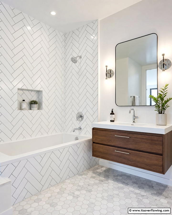 Subway Tile SurroundExact - 25 Bathtub Surround Ideas for a Luxurious Bathroom