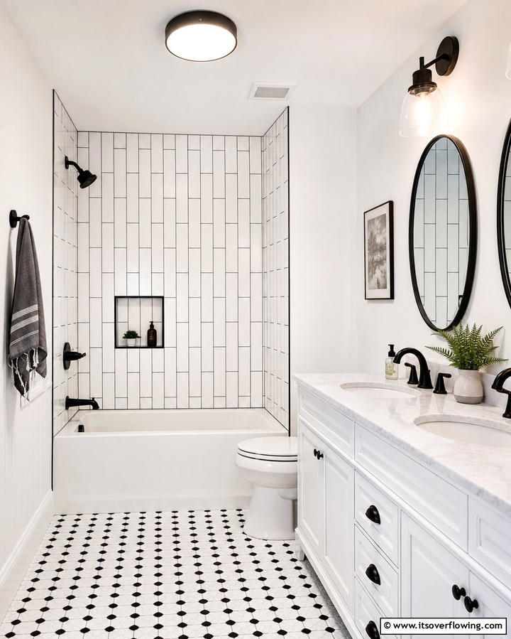 Subway Tile SurroundOne - 25 Bathtub Surround Ideas for a Luxurious Bathroom