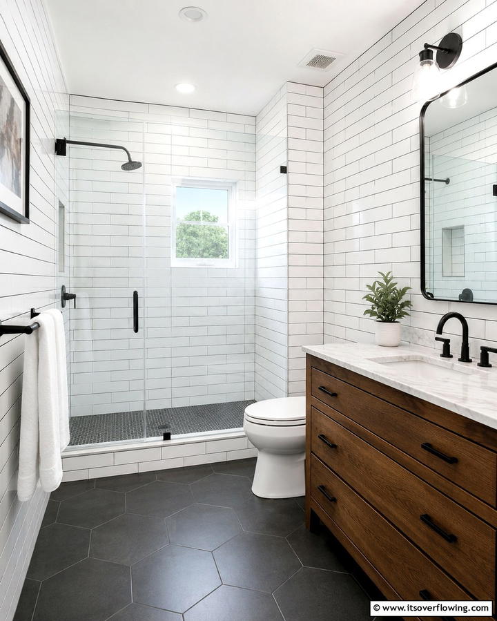 Subway Tile Walls - 25 Vintage Bathroom Ideas for Classic Charm