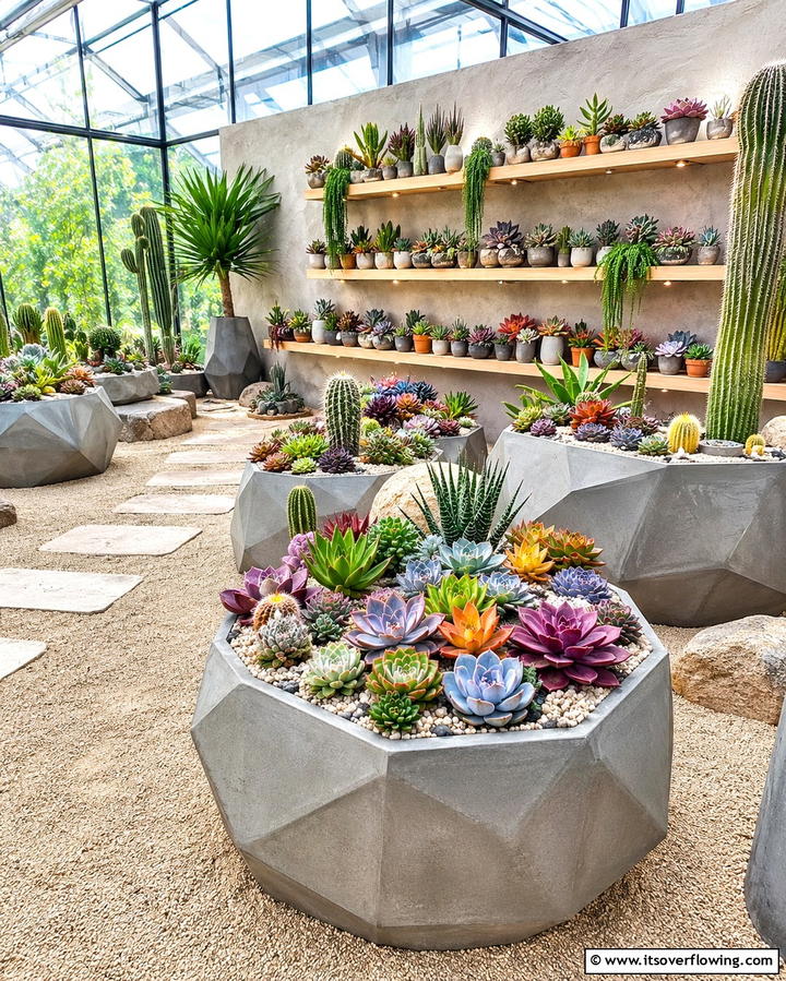 Succulent Paradise - 25 Greenhouse Room Ideas for a Plant Lover’s Paradise