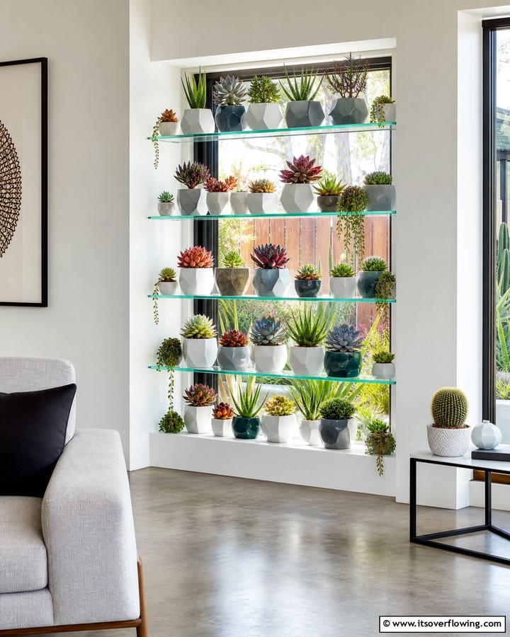 Succulent Paradise - 20 Garden Window Ideas to Brighten Your Indoor Space