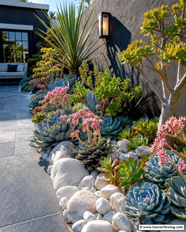 Succulent Rock Gardens - 25 Patio Small Garden Ideas to Maximize Your Space