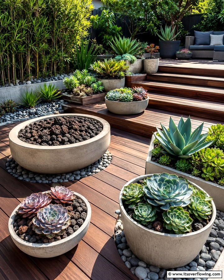 Succulent Sanctuary - 30 Deck Decorating Ideas with Plants for Lush Outdoor Living