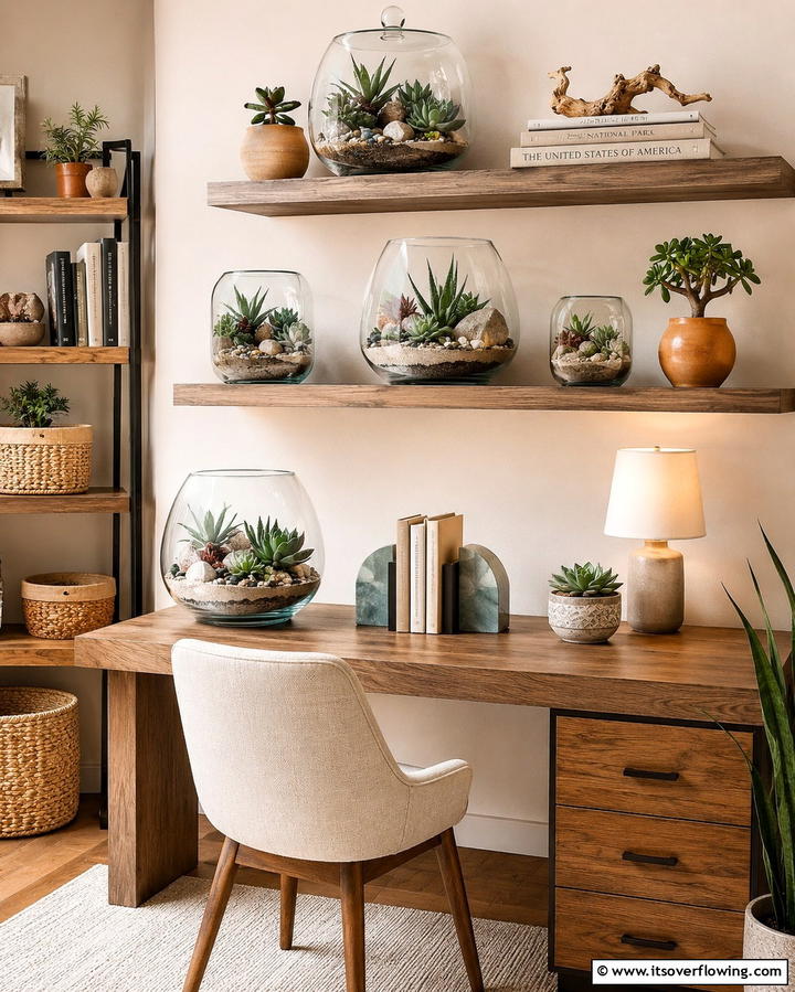 Succulent Terrariums - 25 Desert Themed Room Ideas for a Warm and Inviting Space