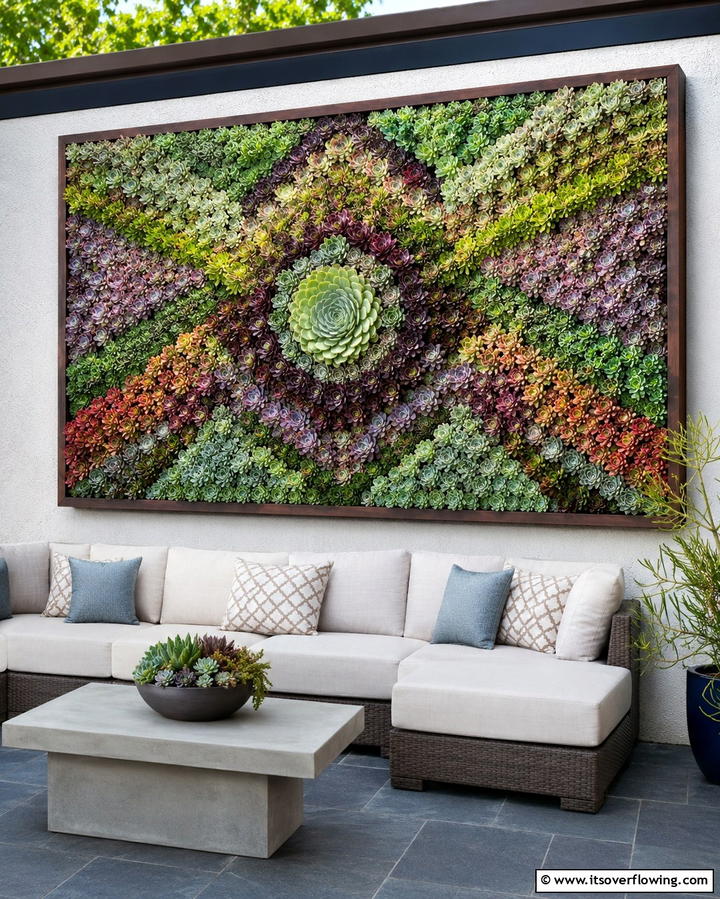 Succulent Wall Art for Unique Decor - 25 Greenhouse Decor Ideas for Plant Lovers