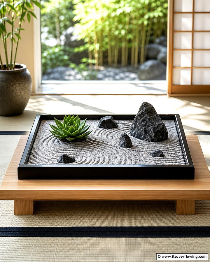 Succulent Zen Garden - 25 Succulent Garden Ideas for Low-Maintenance Beauty