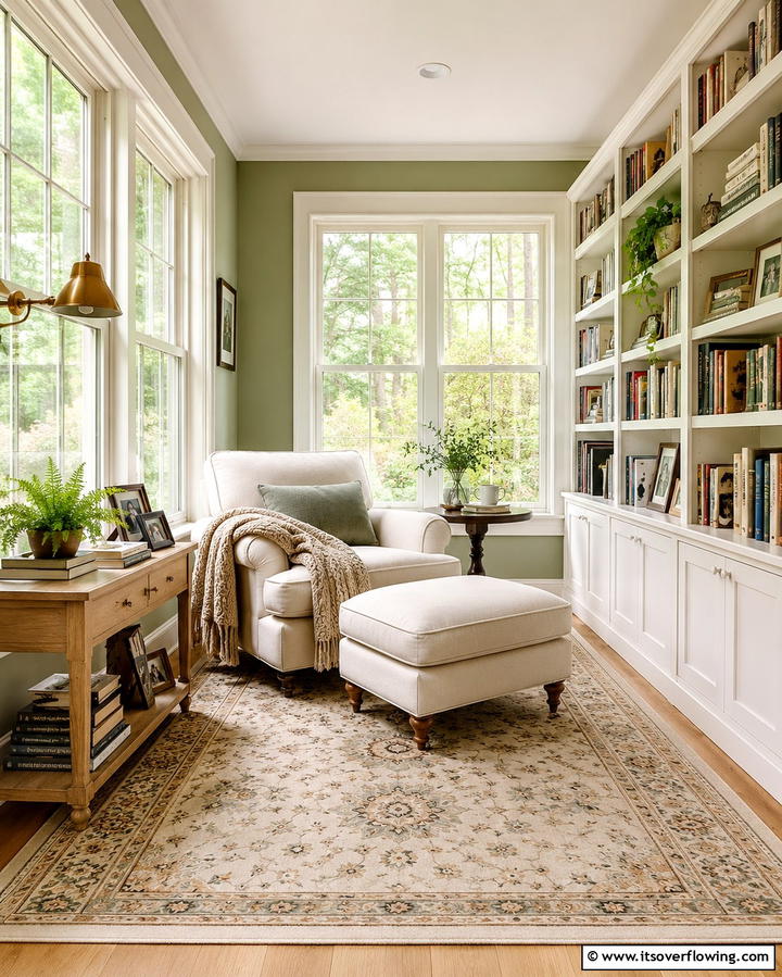 Sun Drenched Reading Nook - 30 Farmhouse Sunroom Ideas for Cozy and Light-Filled Relaxation