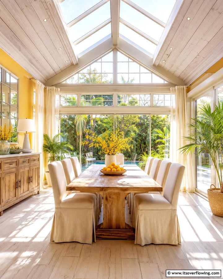 Sun Kissed Dining Experience - 30 Sunroom Dining Room Ideas for Bright and Airy Meals