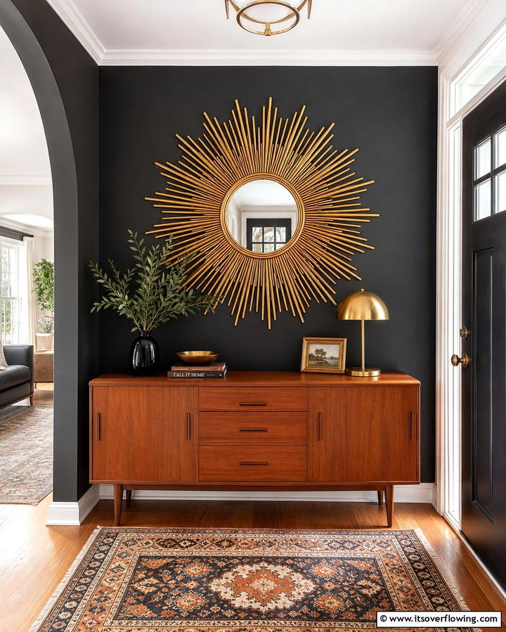 Sunburst MirrorOne - 25 Hallway Mirror Ideas for Stylish and Functional Spaces