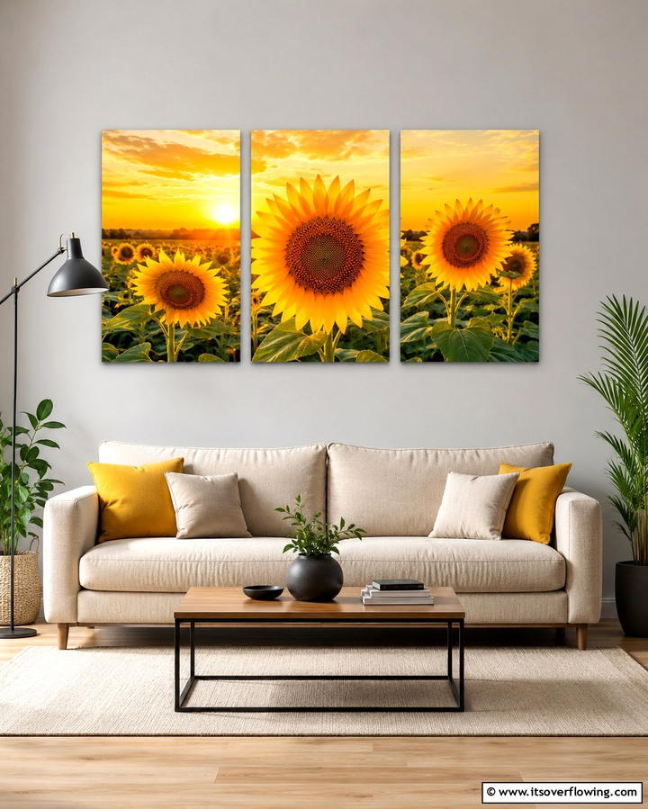 Sunflower Wall ArtExact - 25 Sunflower Bedroom Ideas for a Bright and Cheerful Space