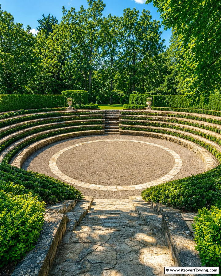 Sunken Garden Amphitheater - 20 Sunken Garden Ideas for a Unique Landscape