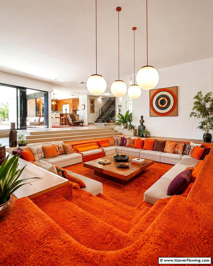 Sunken Living RoomsExact - 25 1970s-inspired Design Ideas for Retro Vibes