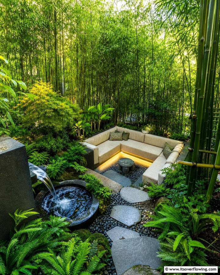Sunken Meditation Nook - 20 Sunken Garden Ideas for a Unique Landscape