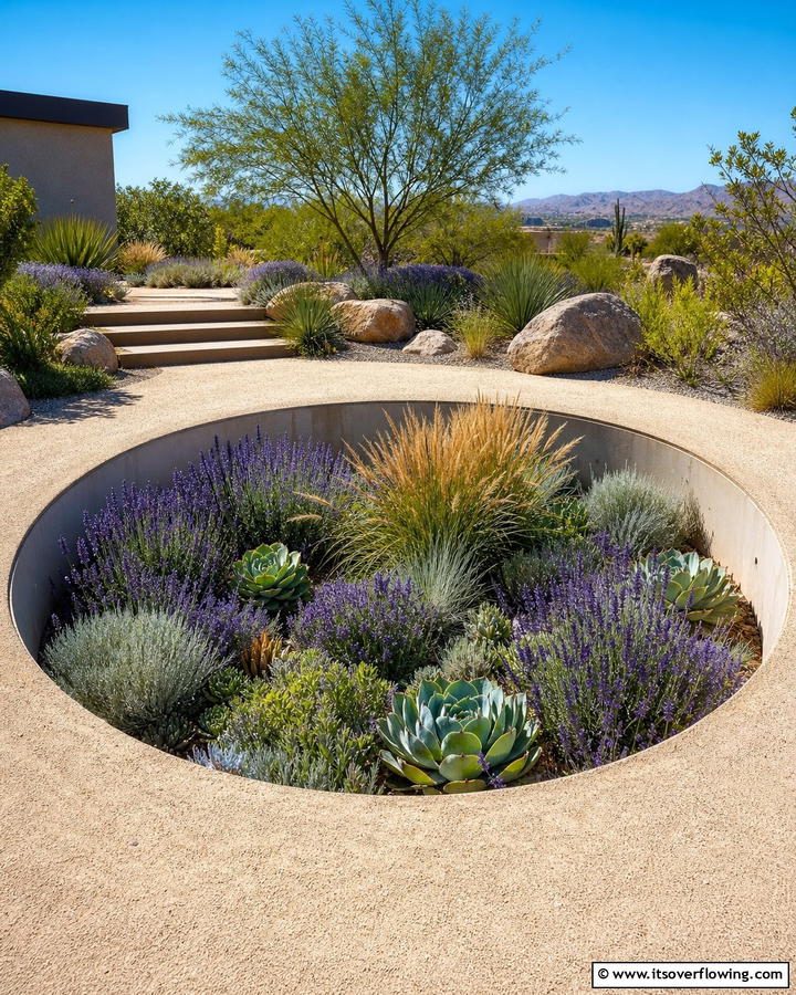 Sunken Round Garden Bed - 20 Round Garden Bed Ideas for Unique Landscapes