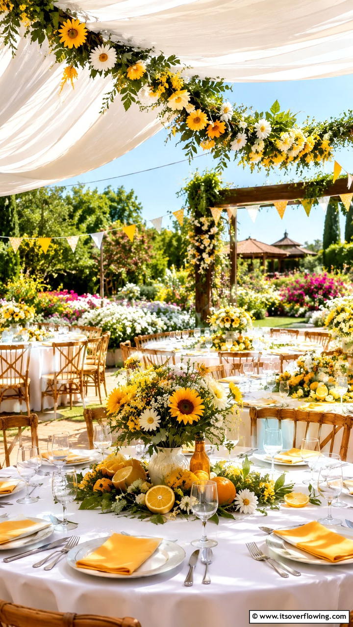 Sunlit Garden Celebration - 30 Garden Wedding Ideas- Enchanting Outdoor Celebration Themes