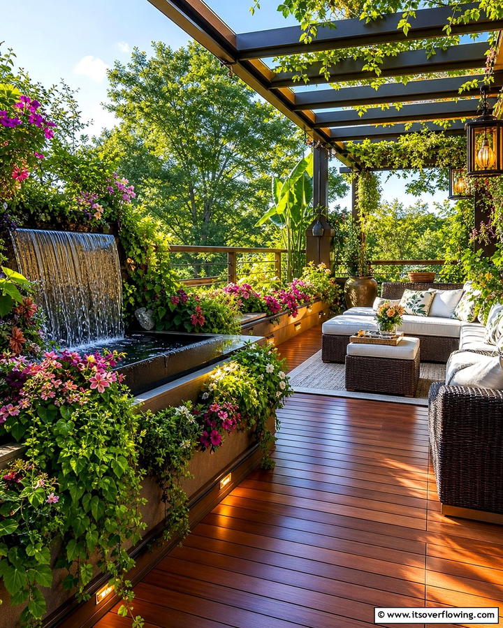 Sunlit Garden Deck - 21 Second Floor Deck Ideas for Elevated Outdoor Living