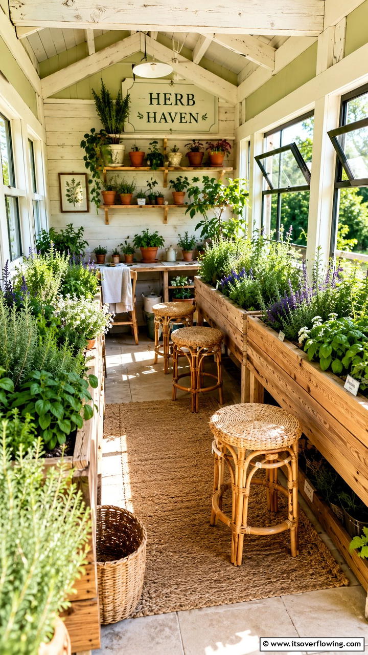 Sunlit Herb Haven - 30 Garden Room Ideas- Cozy Outdoor Retreats & Studios