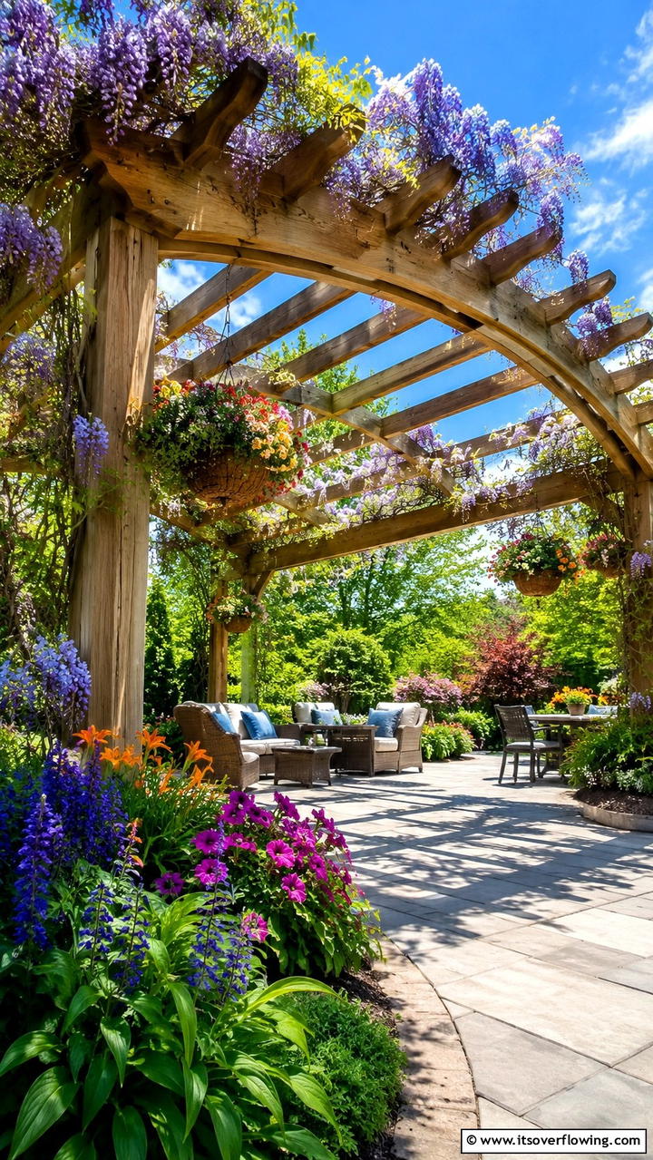 Sunlit Pergola Arch - 30 Garden Arch Ideas for Enchanting Outdoor Spaces