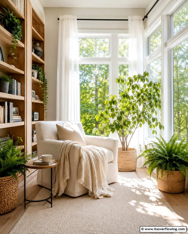 Sunlit Sanctuary - 30 Reading Room Ideas for a Quiet and Cozy Escape