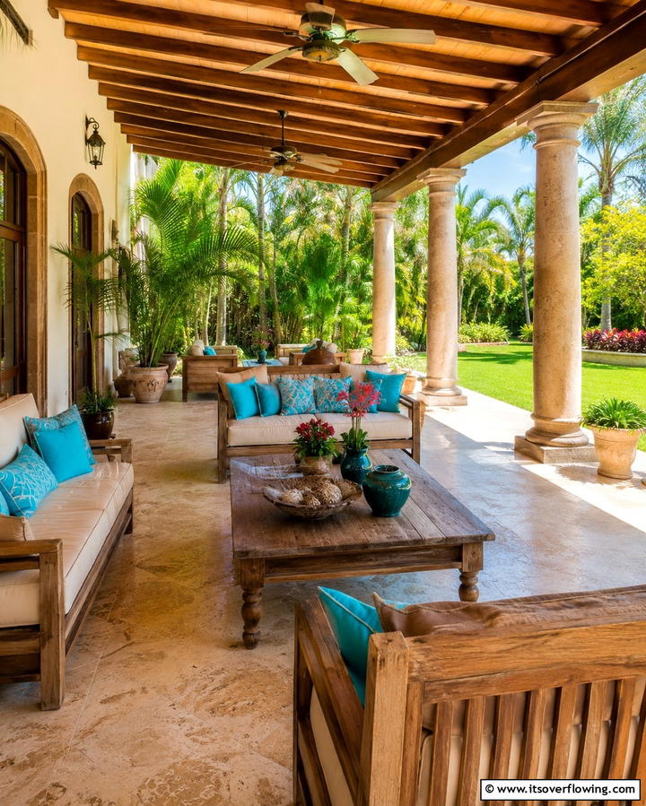 Sunlit Veranda Escape - 30 Mexican Style House Design Ideas for Vibrant Homes