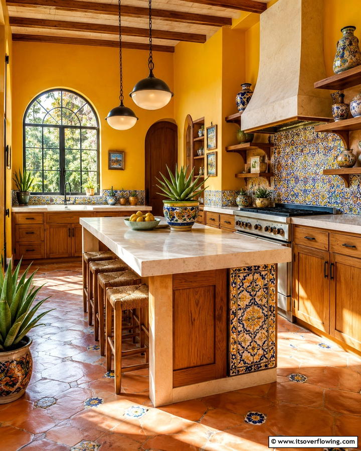 Sunlit Yellow - 25 Mexican Interior Paint Colors for a Vibrant and Authentic Home
