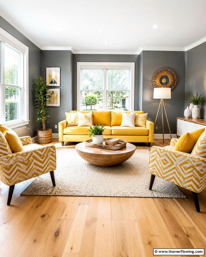 Sunny Yellow Oasis - 30 Vibrant Colorful Living Room Inspirations for Bold Interiors