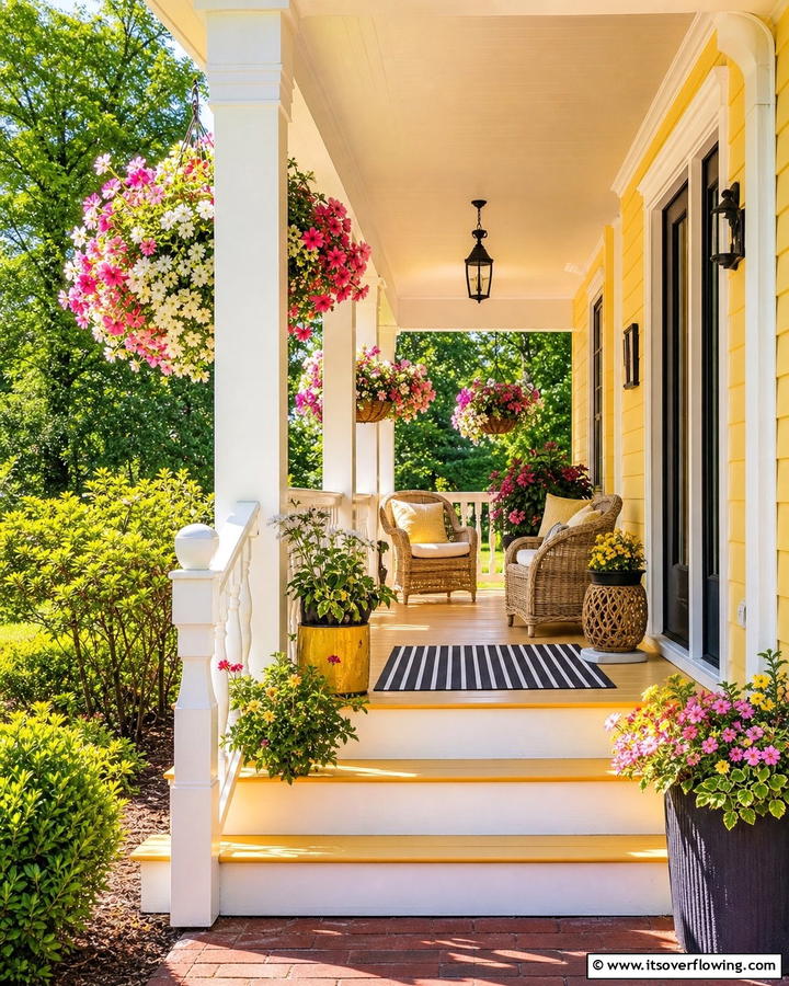 Sunny Yellow for Warmth and Cheer - 17 Porch Paint Color Ideas for Inviting Outdoor Spaces