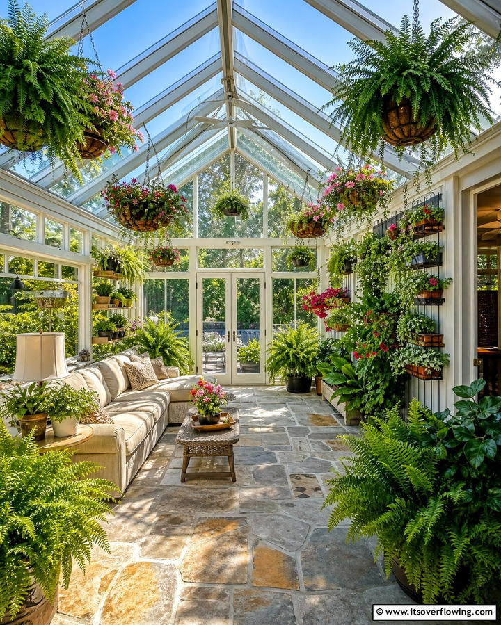 Sunroom Greenhouse - 25 Florida Room Ideas for a Relaxing Sun-Filled Space